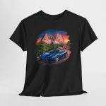 The Renaissance 360 Modena t-shirt - Blu Pozzi Ferrari 360 Modena in the Dolomites at sunset