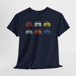 E30 G80 chassis evolution t-shirt - white side angle