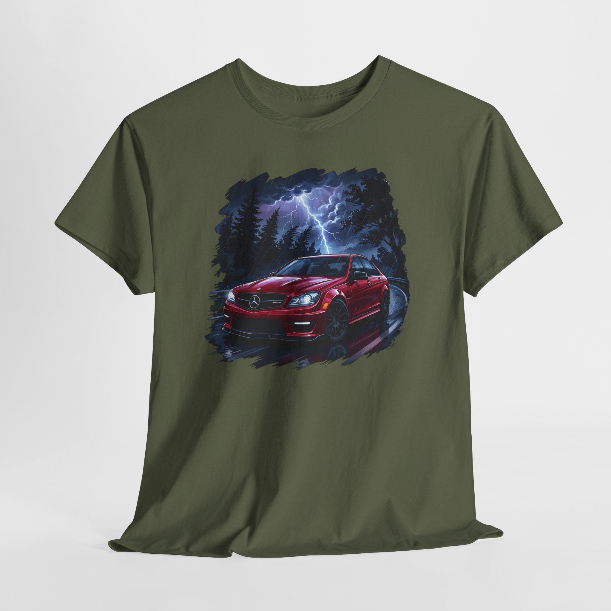 W204 t-shirt sport grey - worn front