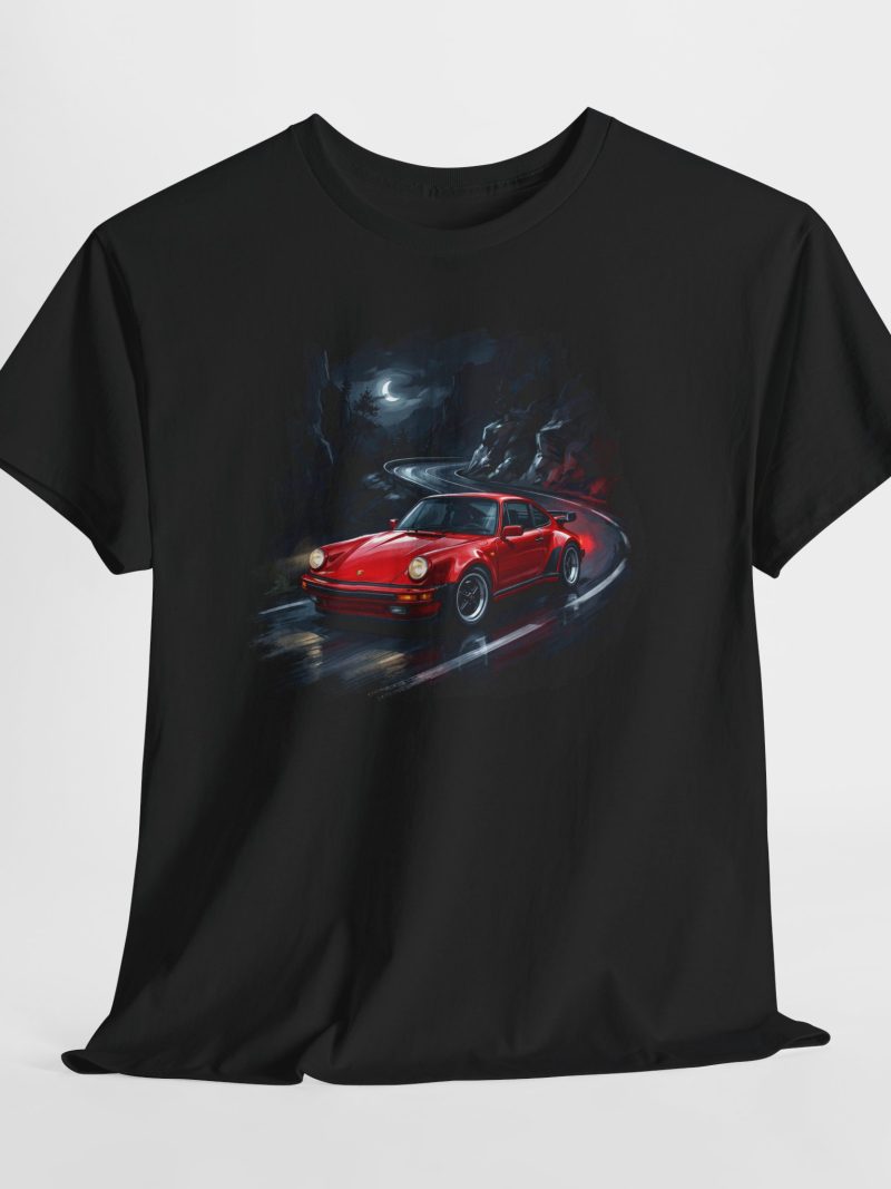 930 Turbo shirt - black front view