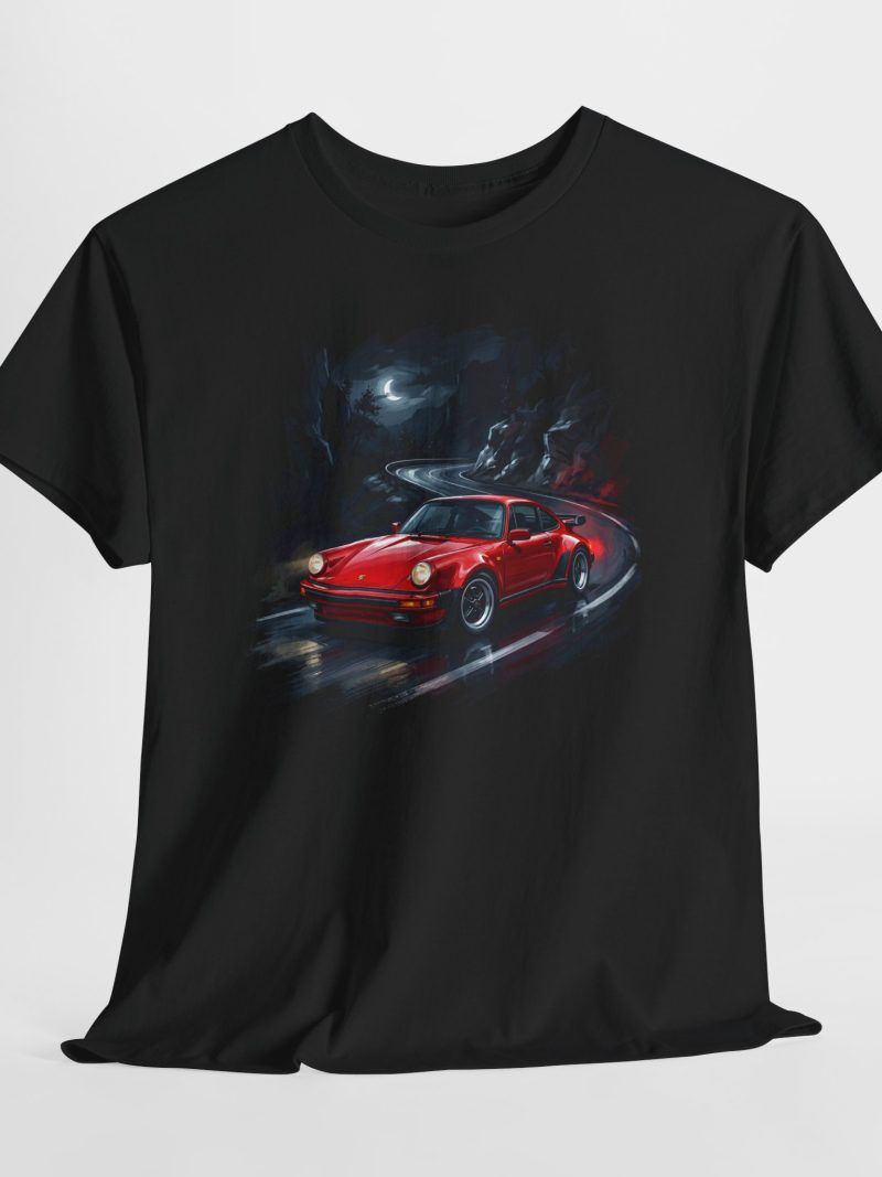 930 Turbo shirt - black front view