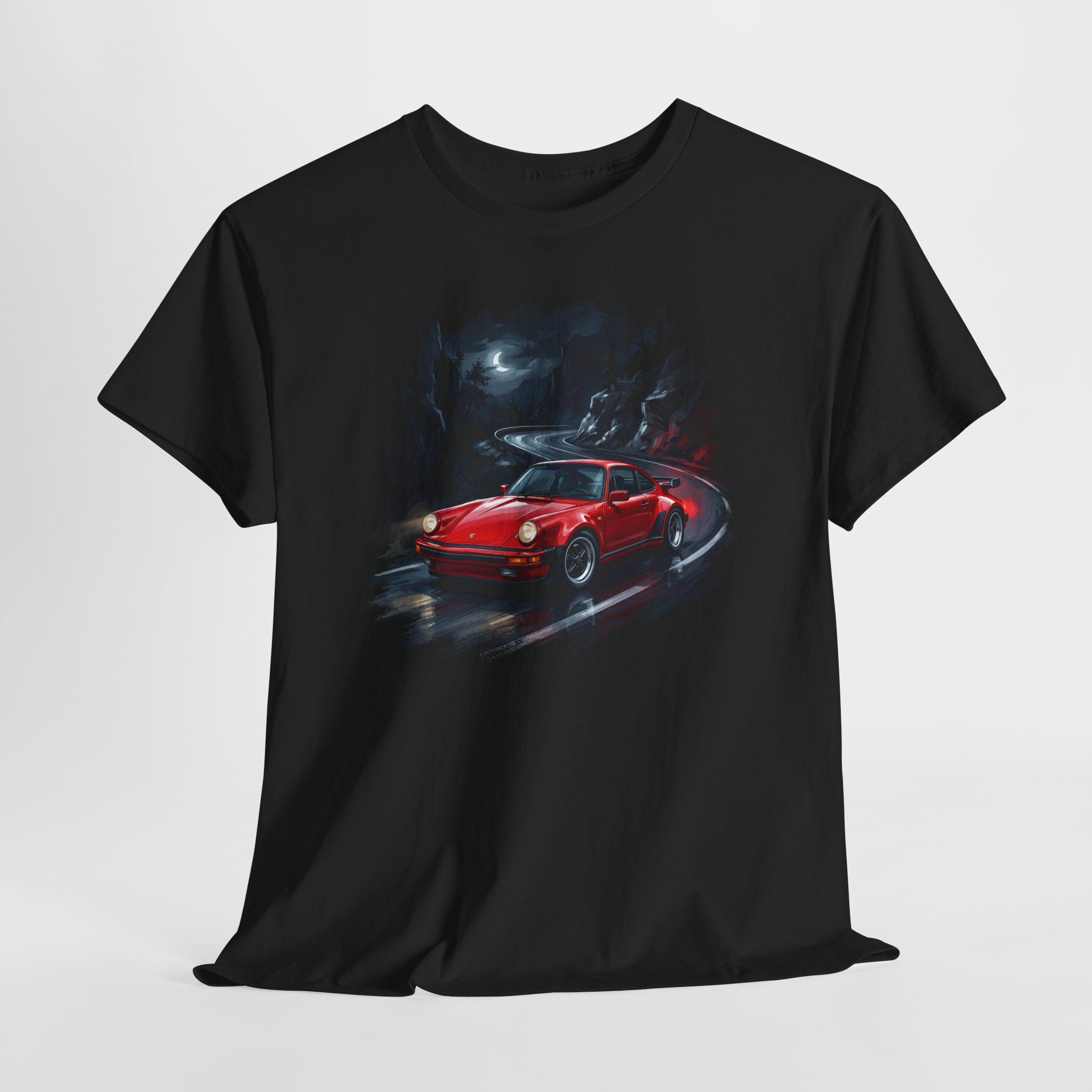930 Turbo shirt - black front view