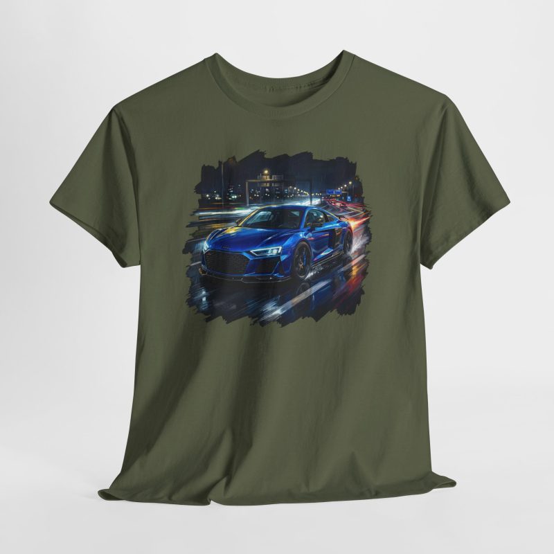 R8 V10 shirt sport grey - worn front