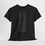 Firebird heritage t-shirt - black front view