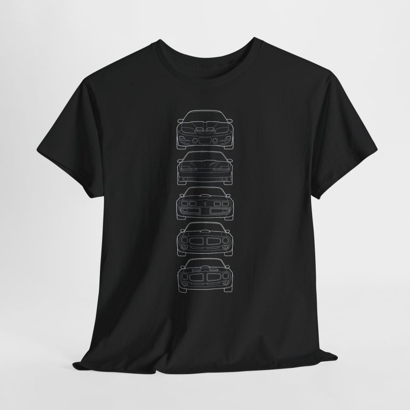 Firebird heritage t-shirt - black front view