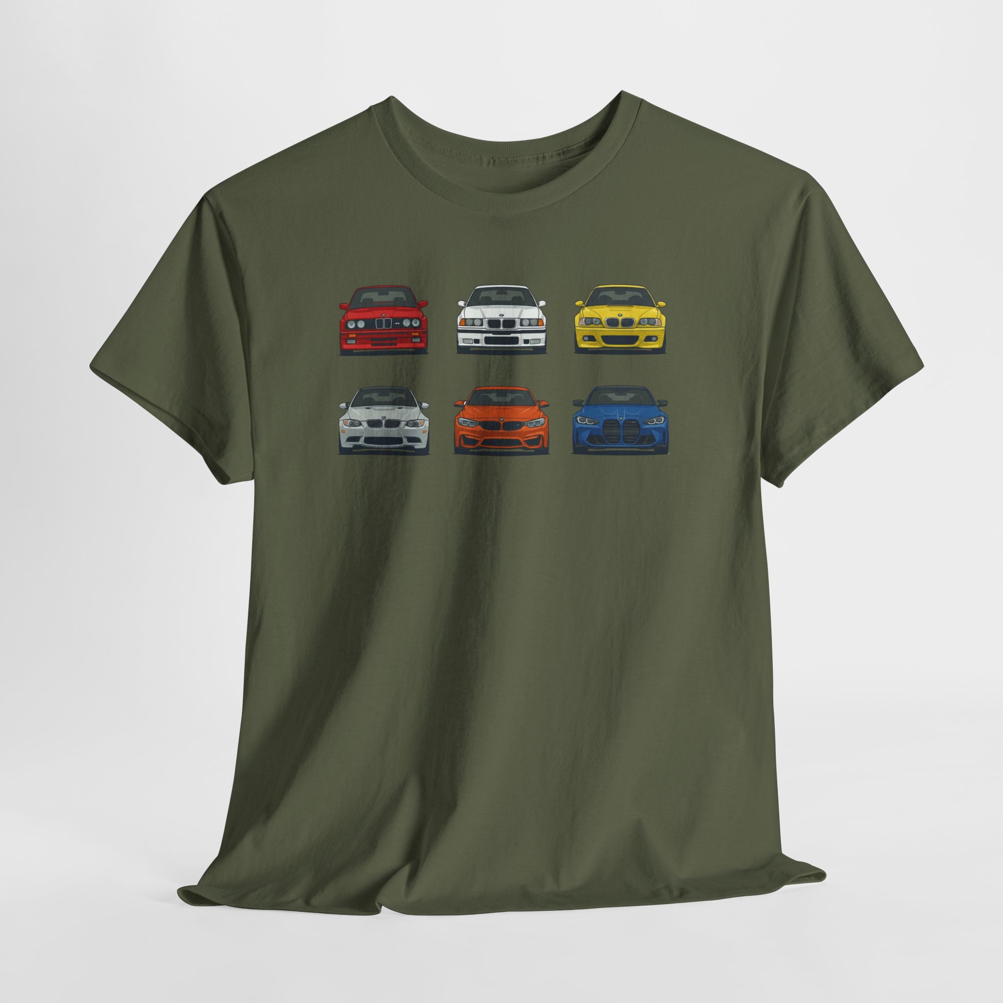 E30 G80 chassis evolution t-shirt - black front view
