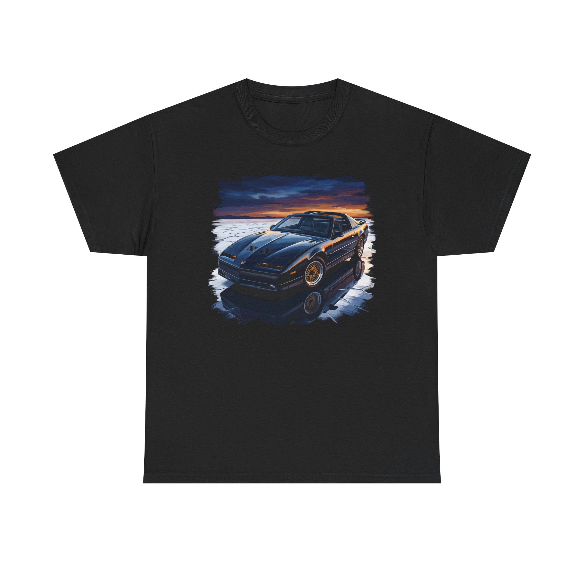 F-Body American muscle t-shirt - The Phantom Trans Am GTA in black on salt flats