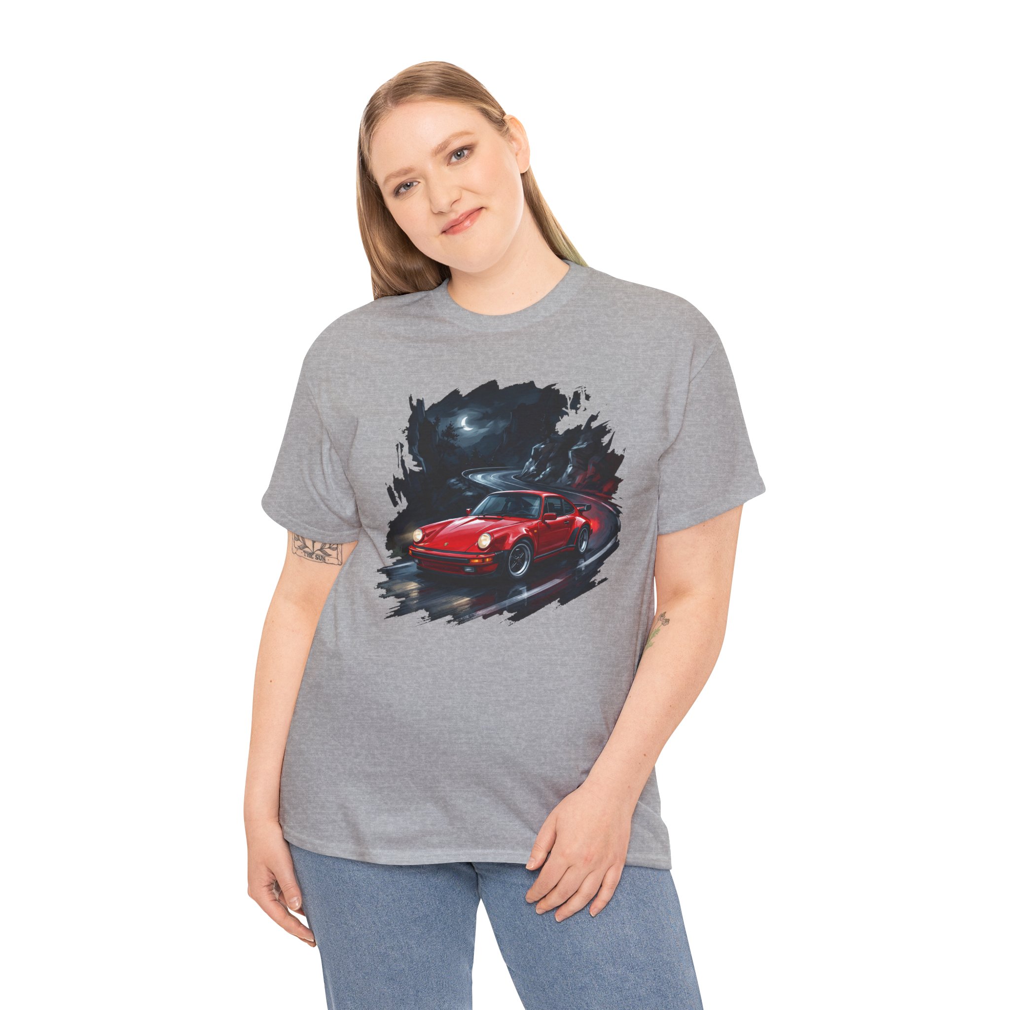 930 Turbo shirt - sport grey flat lay