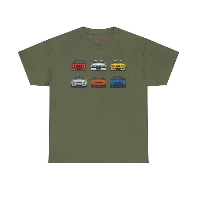 E30 G80 chassis evolution t-shirt - black worn front