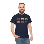 E30 G80 chassis evolution t-shirt white - flat lay
