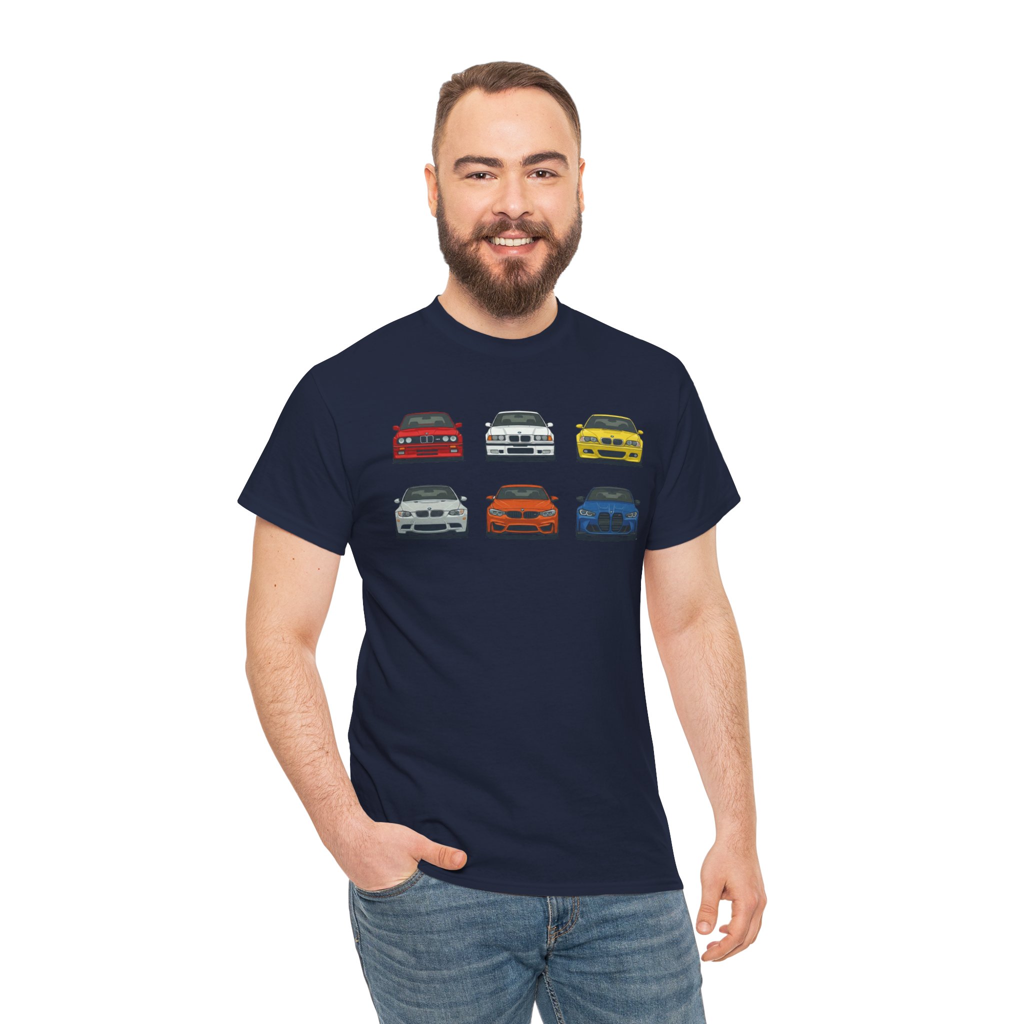 E30 G80 chassis evolution t-shirt white - flat lay