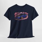 GD chassis shirt - navy blue front view