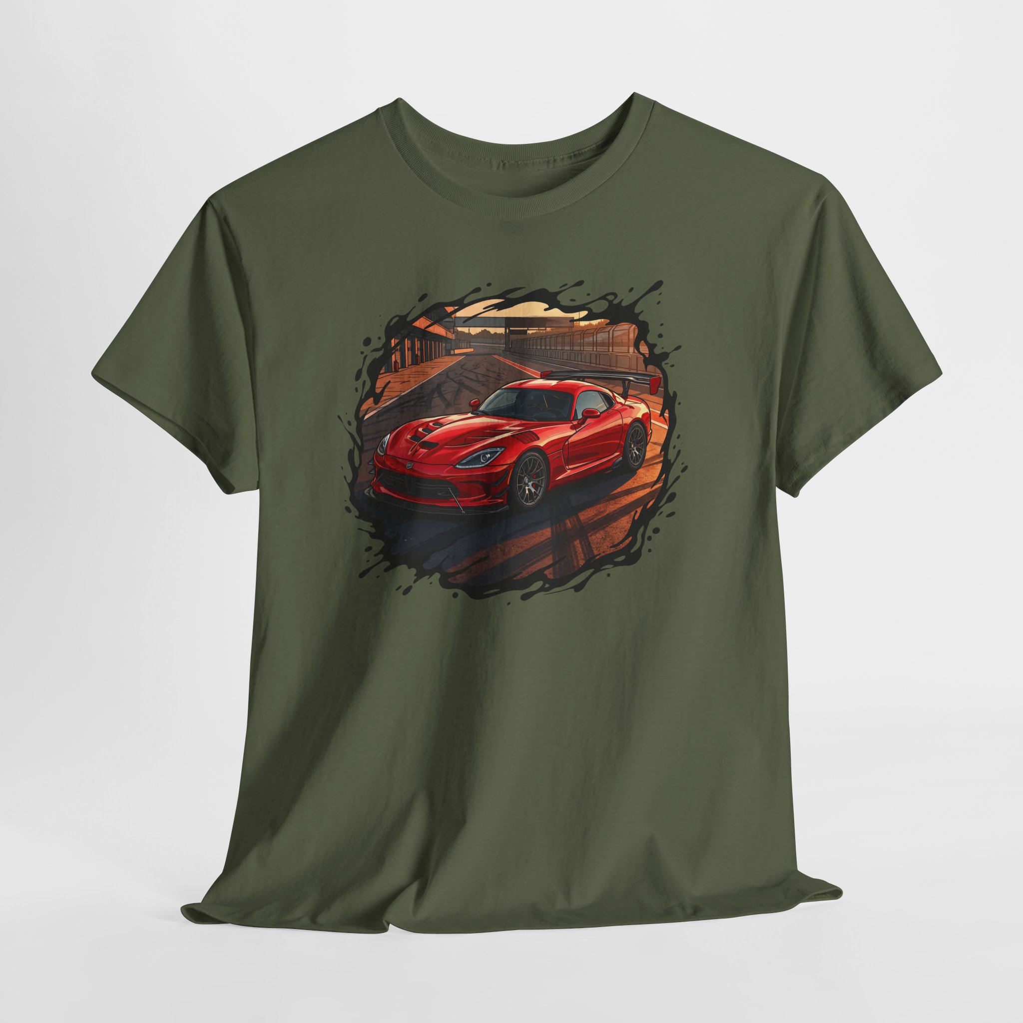 645hp V10 shirt sport grey - worn front