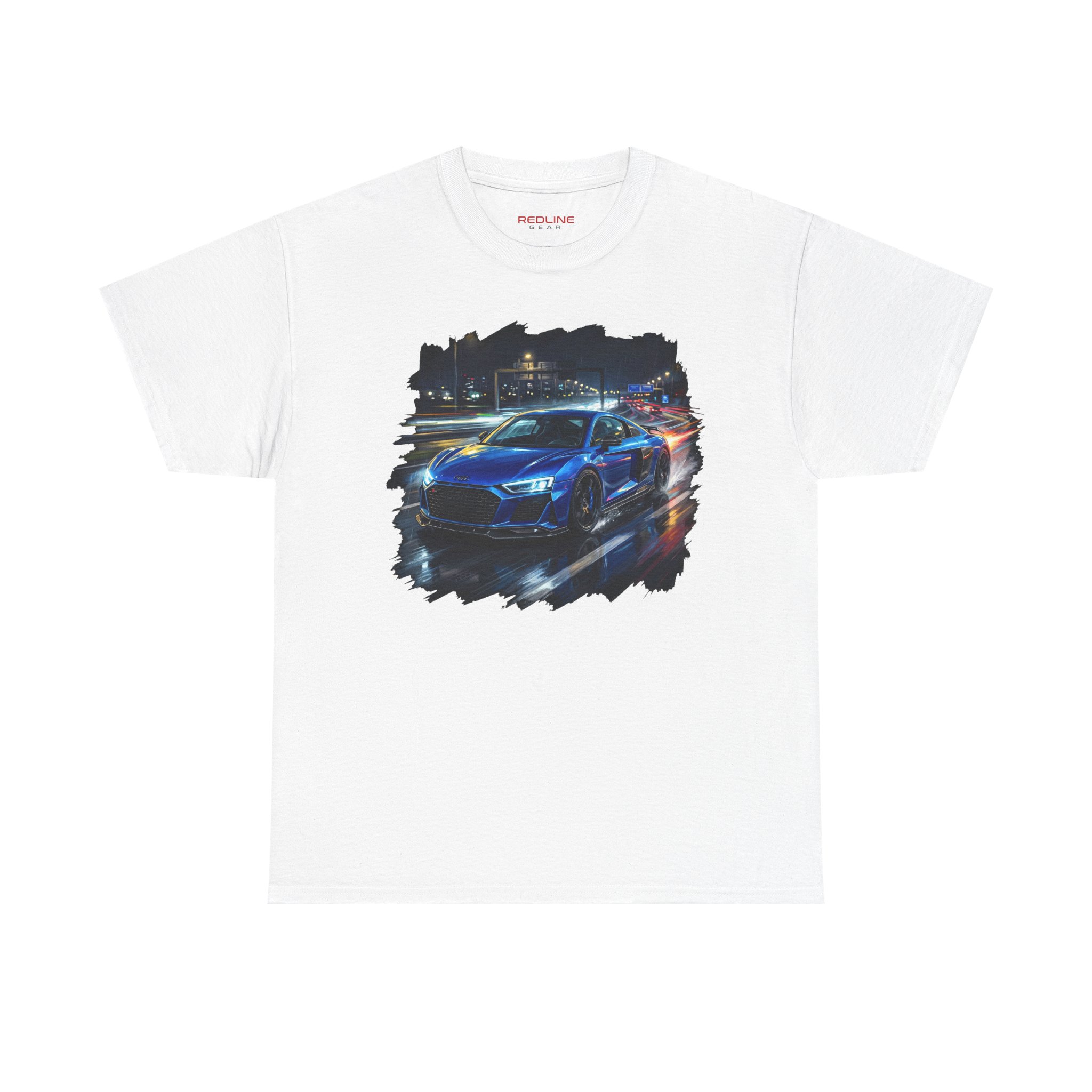 R8 V10 shirt - black graphic detail