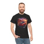 717hp American muscle shirt - flat lay