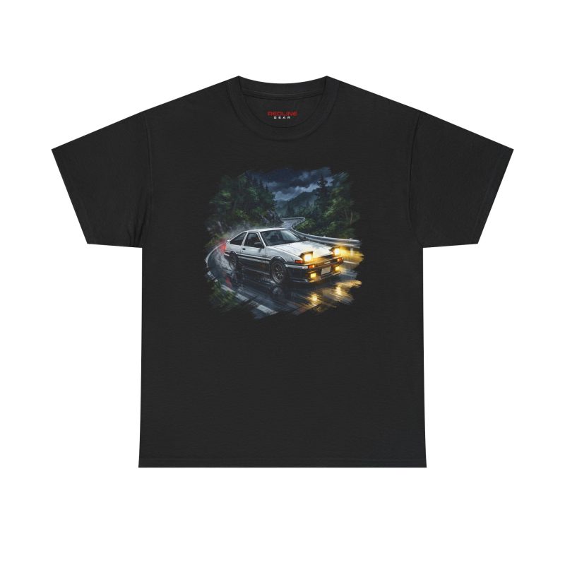 AE86 shirt black - side angle