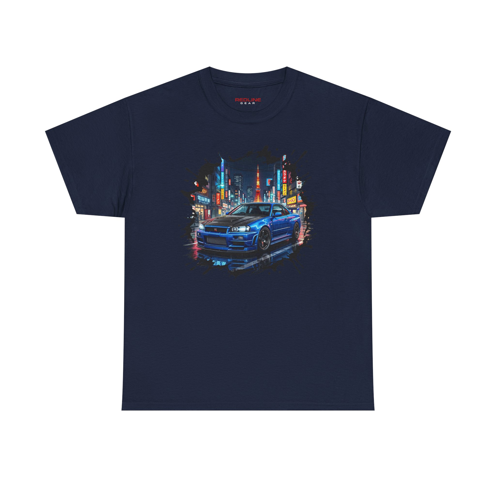 BNR34 shirt white - flat lay