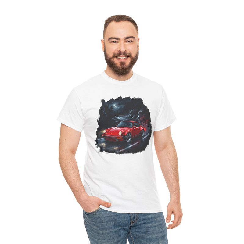 930 Turbo shirt black - close up graphic