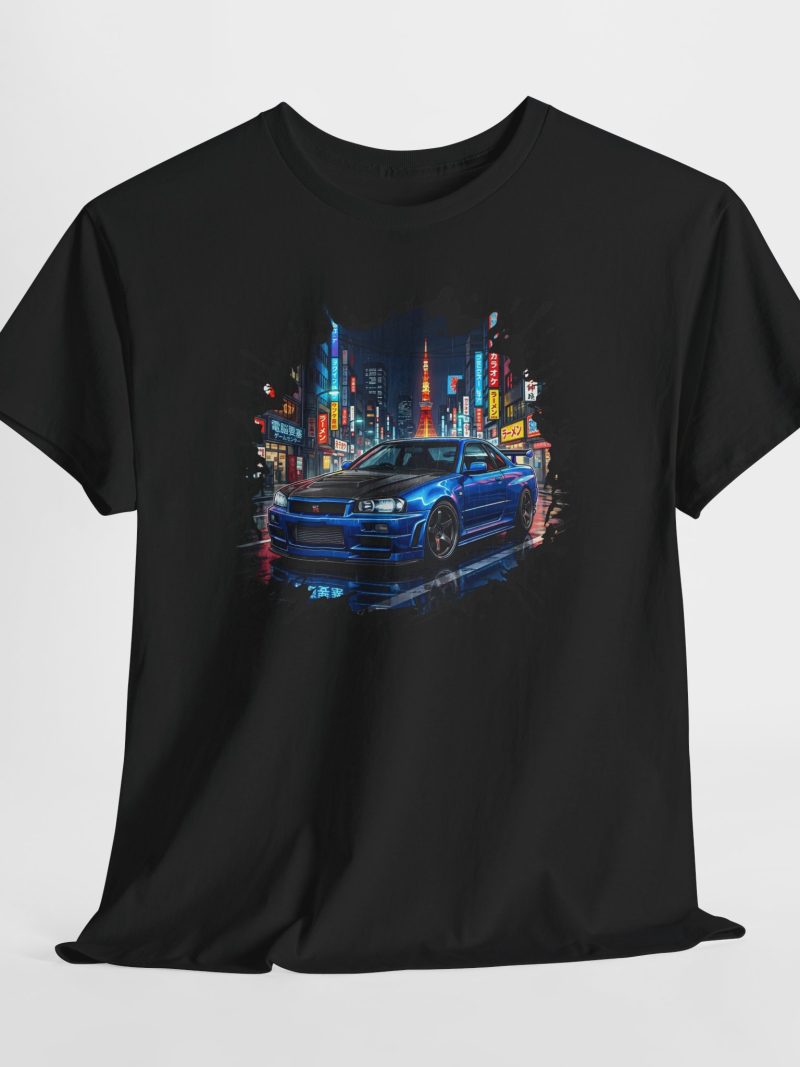 BNR34 shirt - black front view