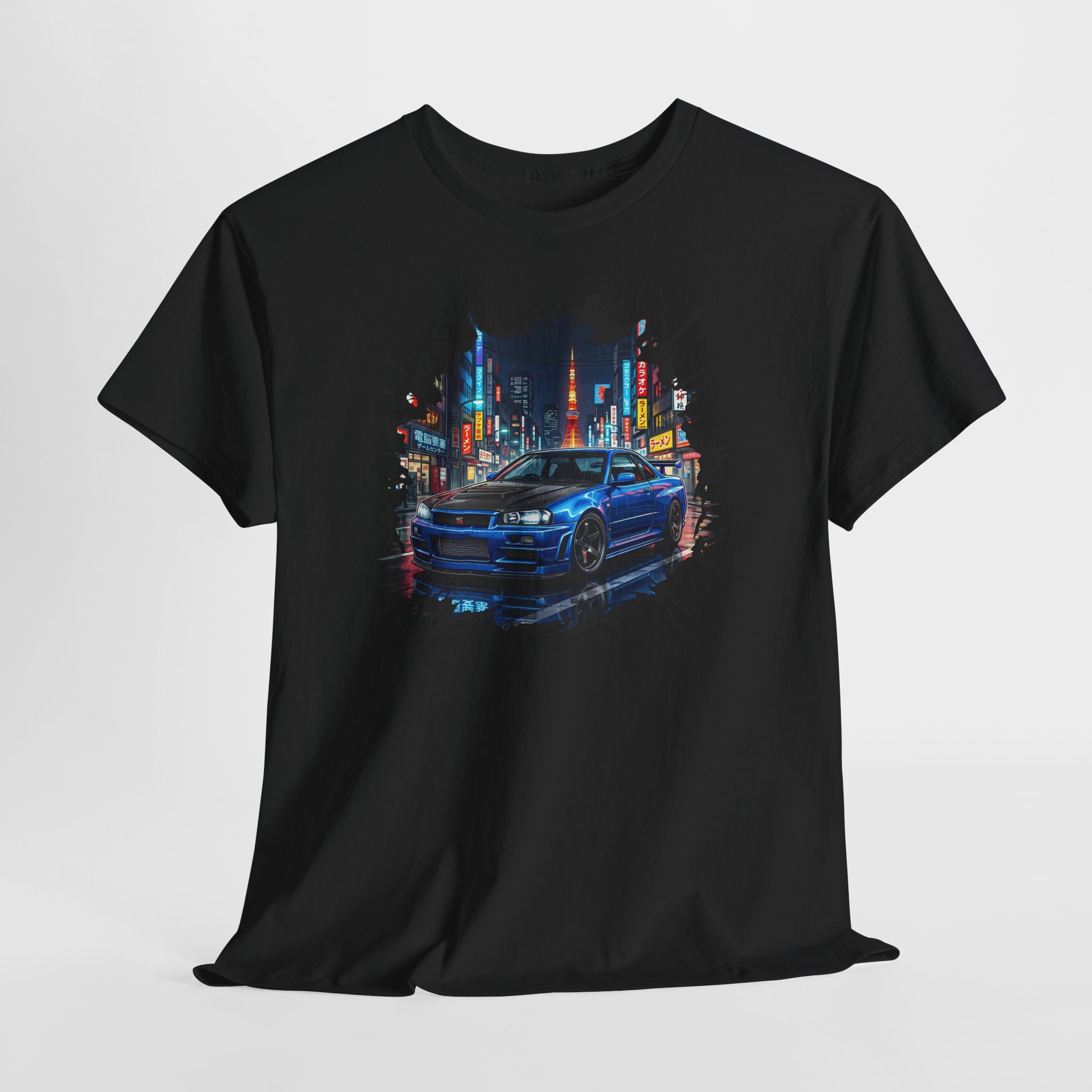 BNR34 shirt - black front view