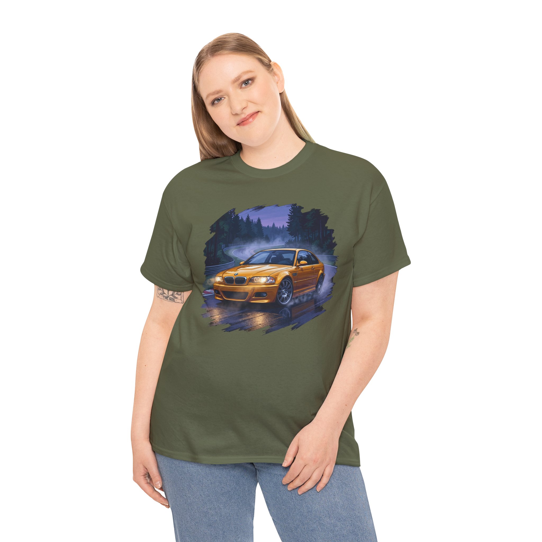 E46 M3 t-shirt sport grey - graphic detail