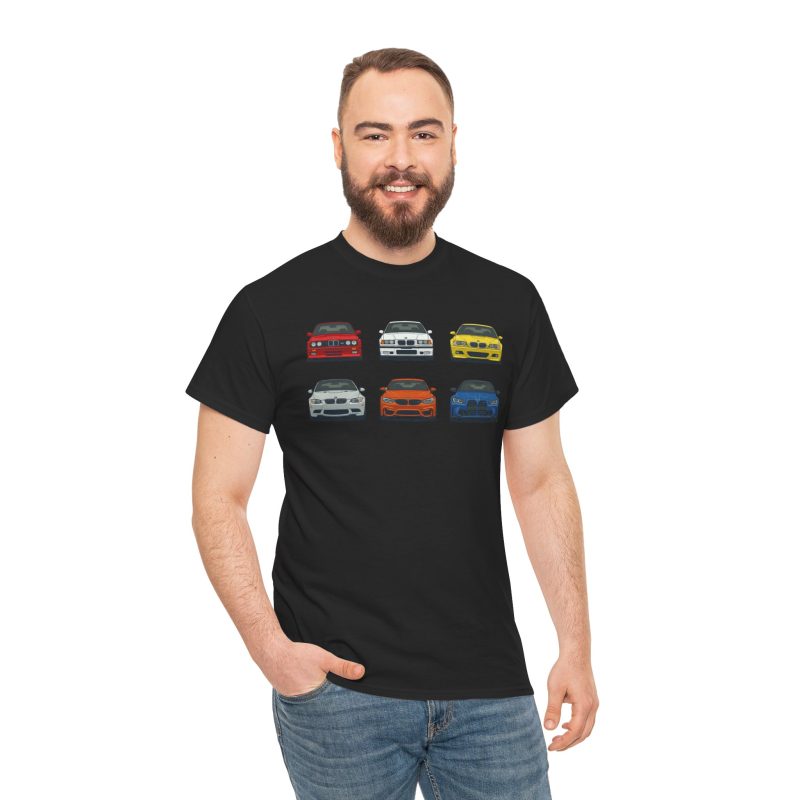 E30 G80 chassis evolution t-shirt sport grey - front view