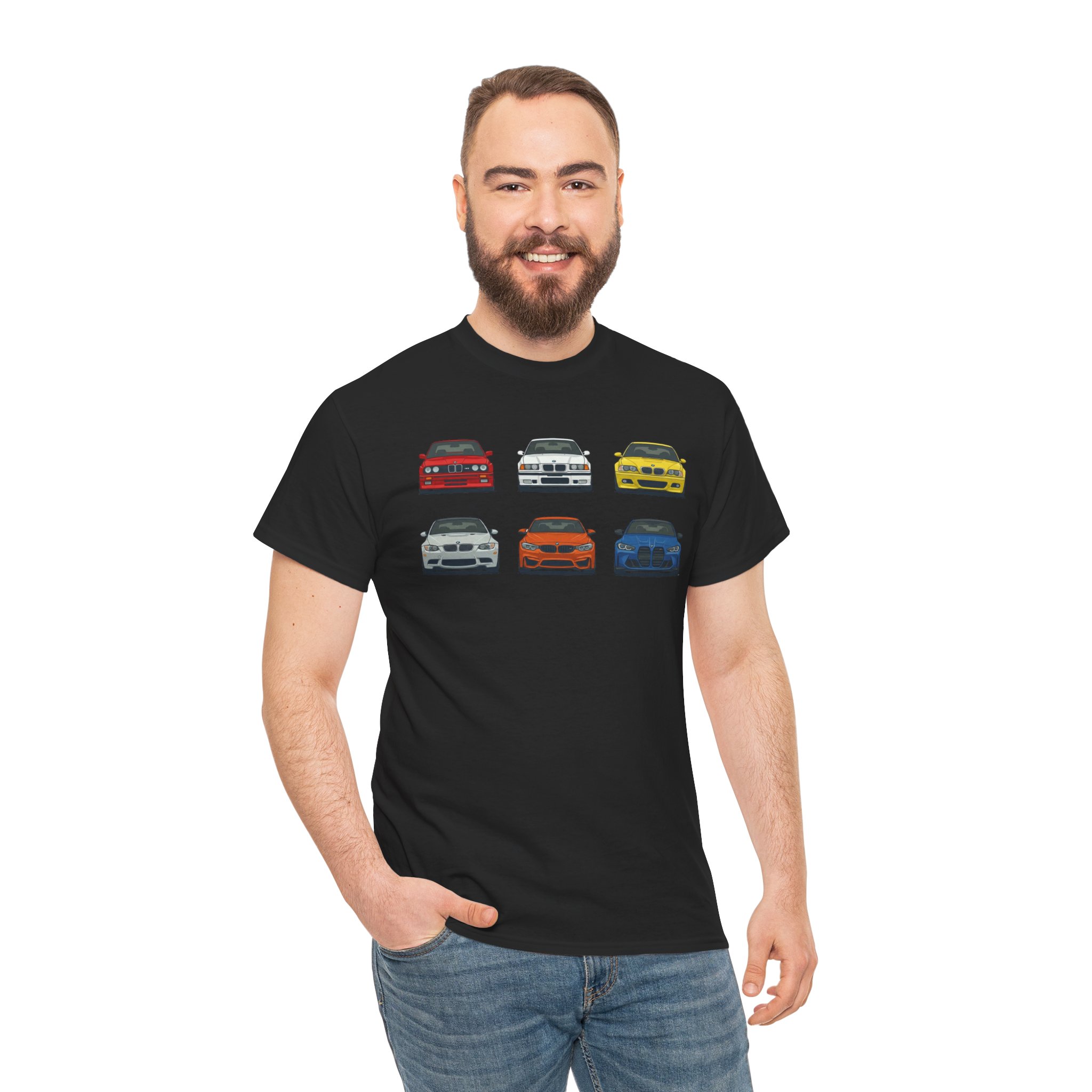 E30 G80 chassis evolution t-shirt sport grey - front view