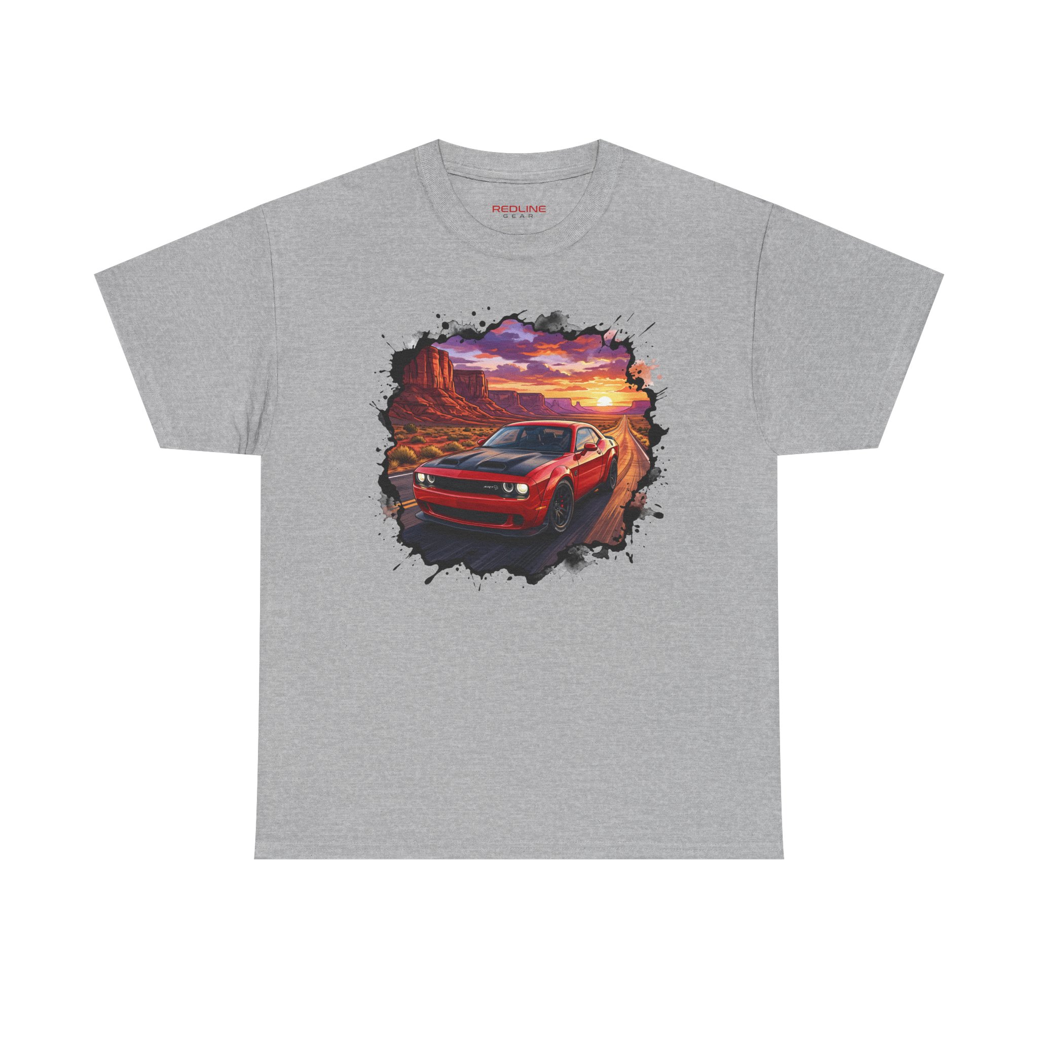 717hp American muscle shirt white - flat lay