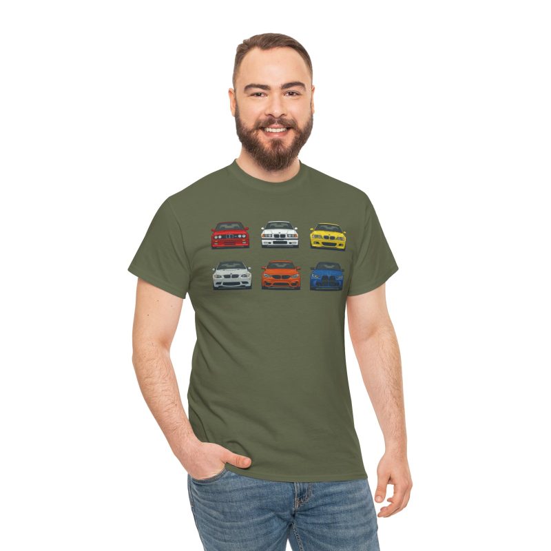 E30 G80 chassis evolution t-shirt black - side angle