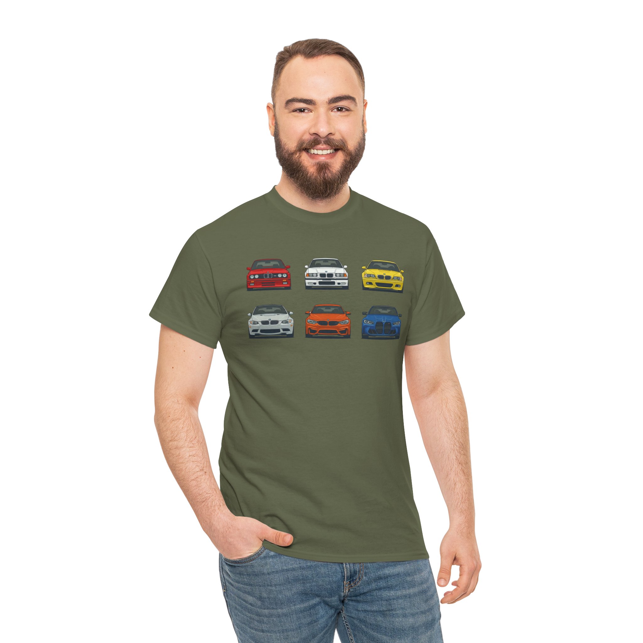 E30 G80 chassis evolution t-shirt black - side angle