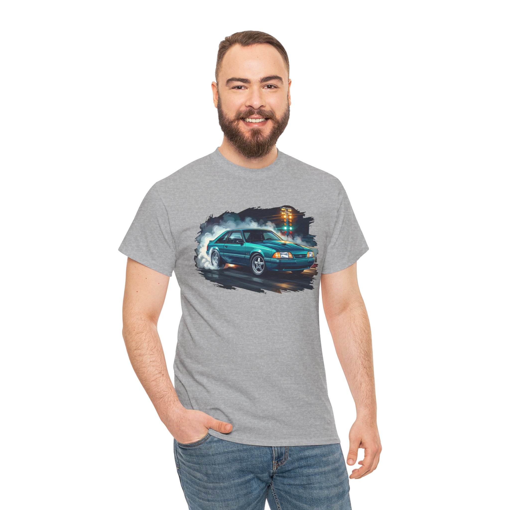 Fox Body shirt - sport grey back view