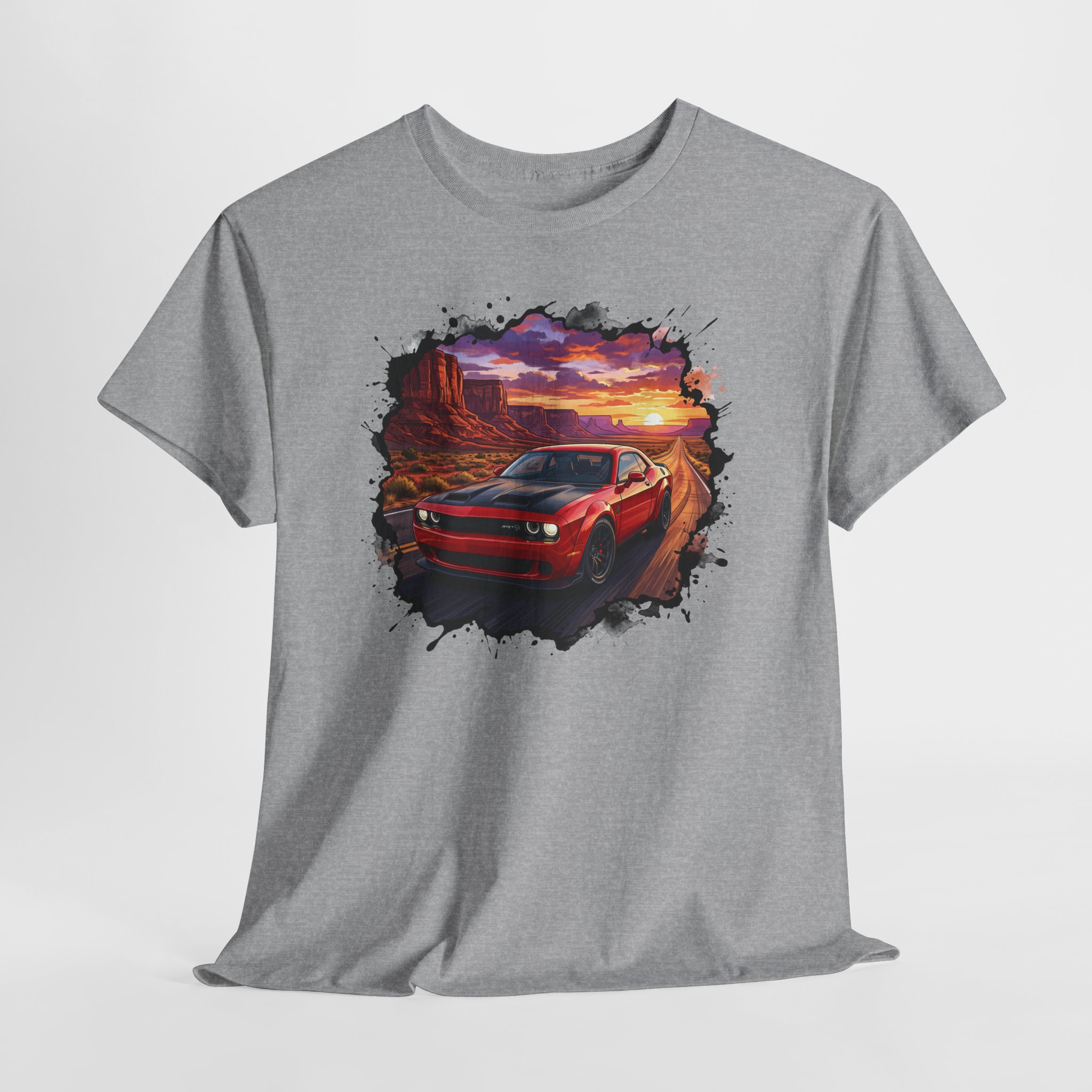 717hp American muscle shirt - white side angle
