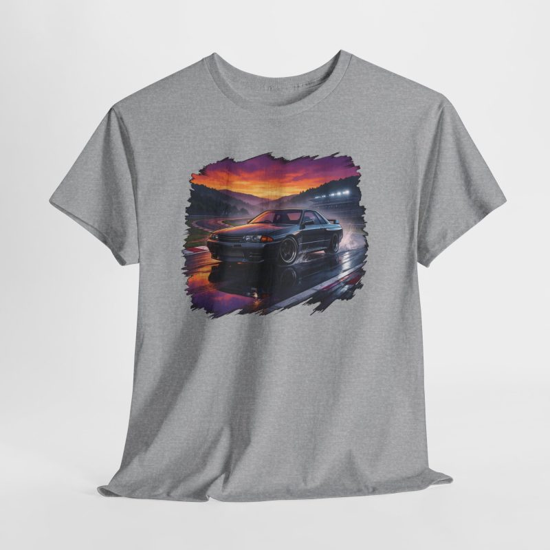 BNR32 shirt - sport grey front view