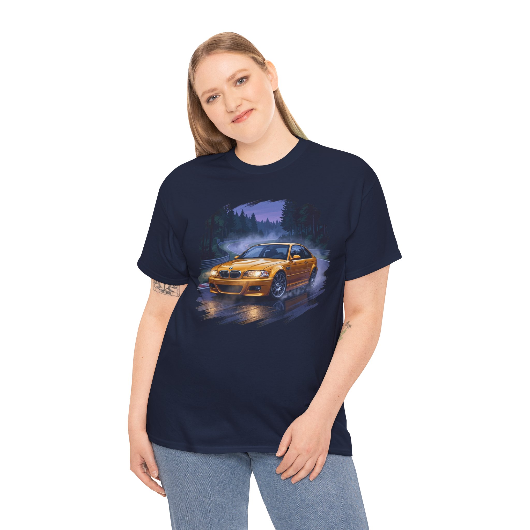E46 M3 t-shirt - white worn side