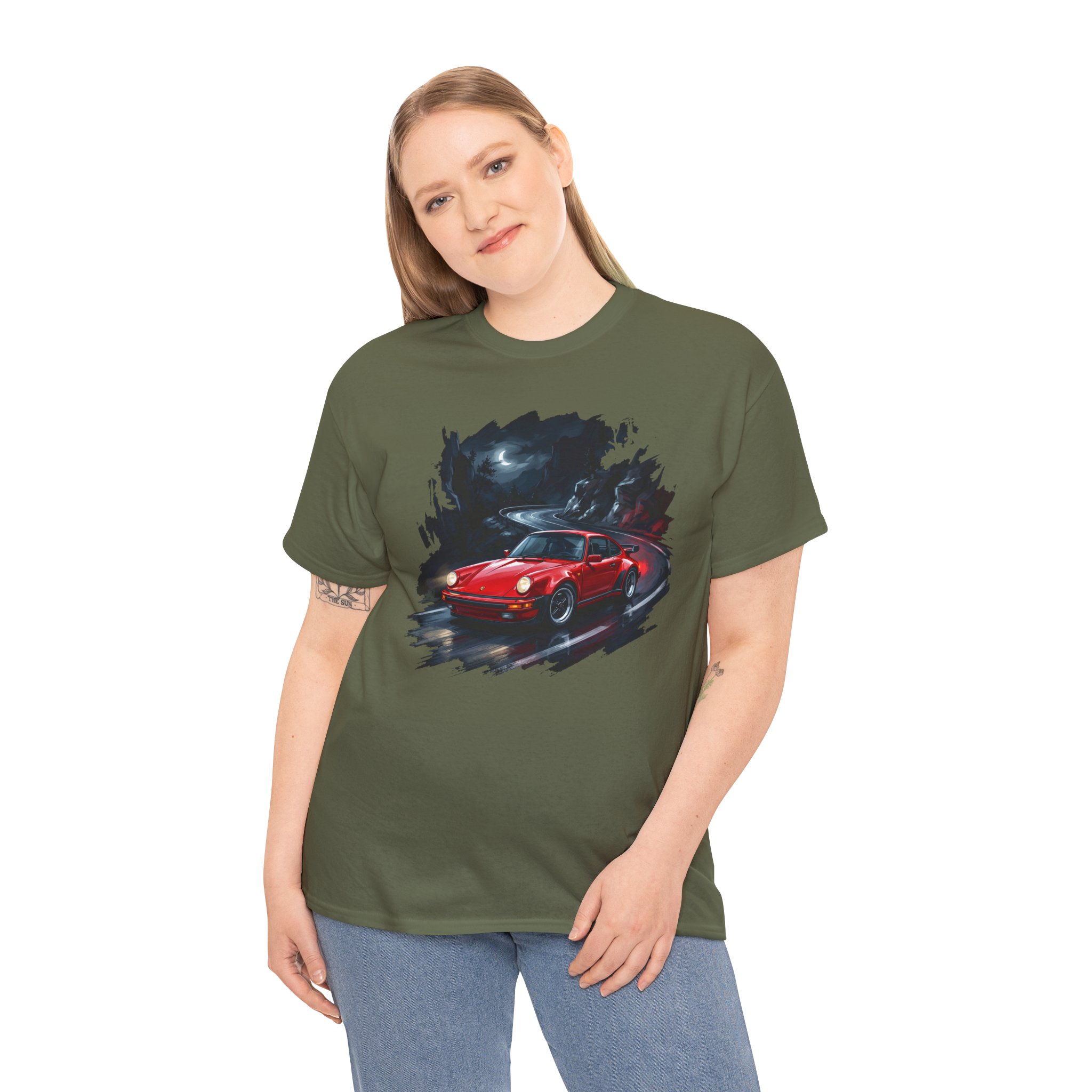 930 Turbo shirt sport grey - graphic detail