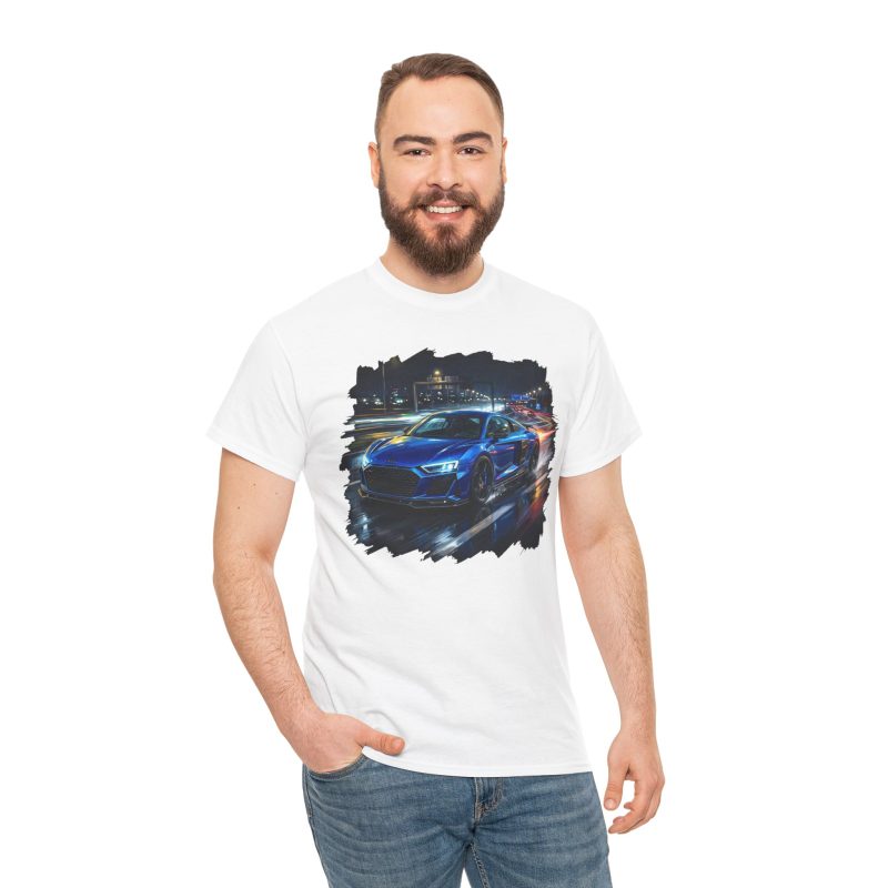 R8 V10 shirt black - close up graphic