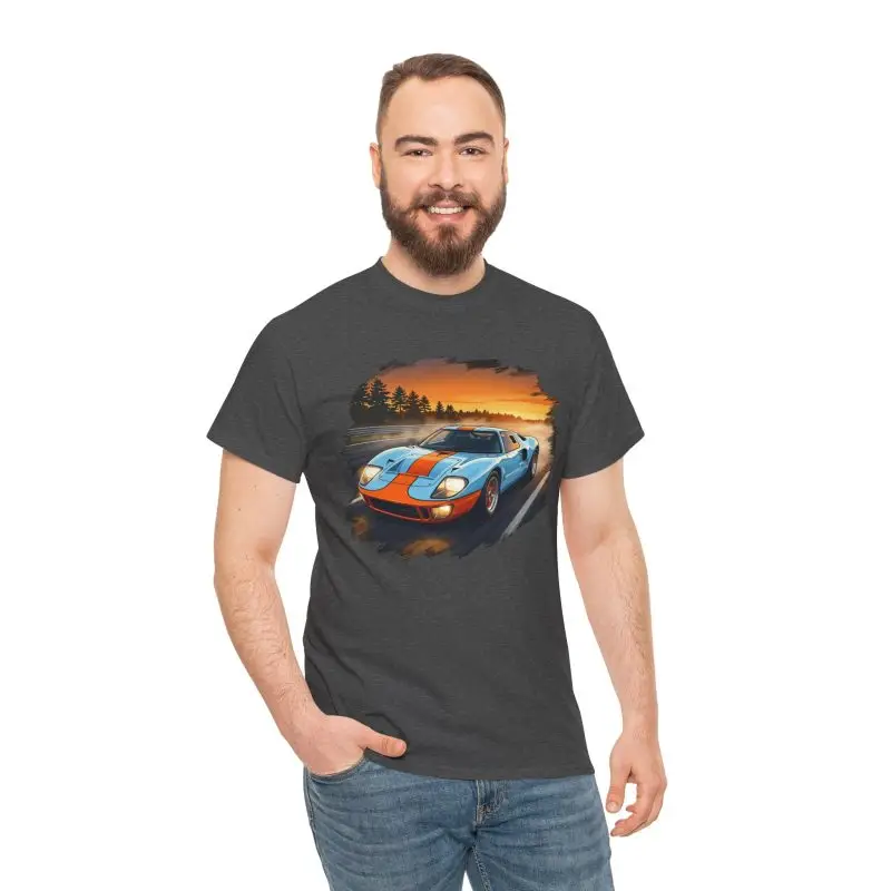 GT40 American Muscle unisex tee - white close up