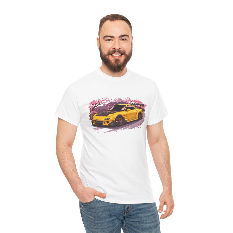 FD3S rotary heritage shirt black - side angle