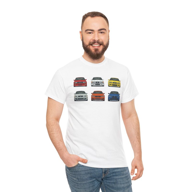 E30 G80 chassis evolution t-shirt - back view