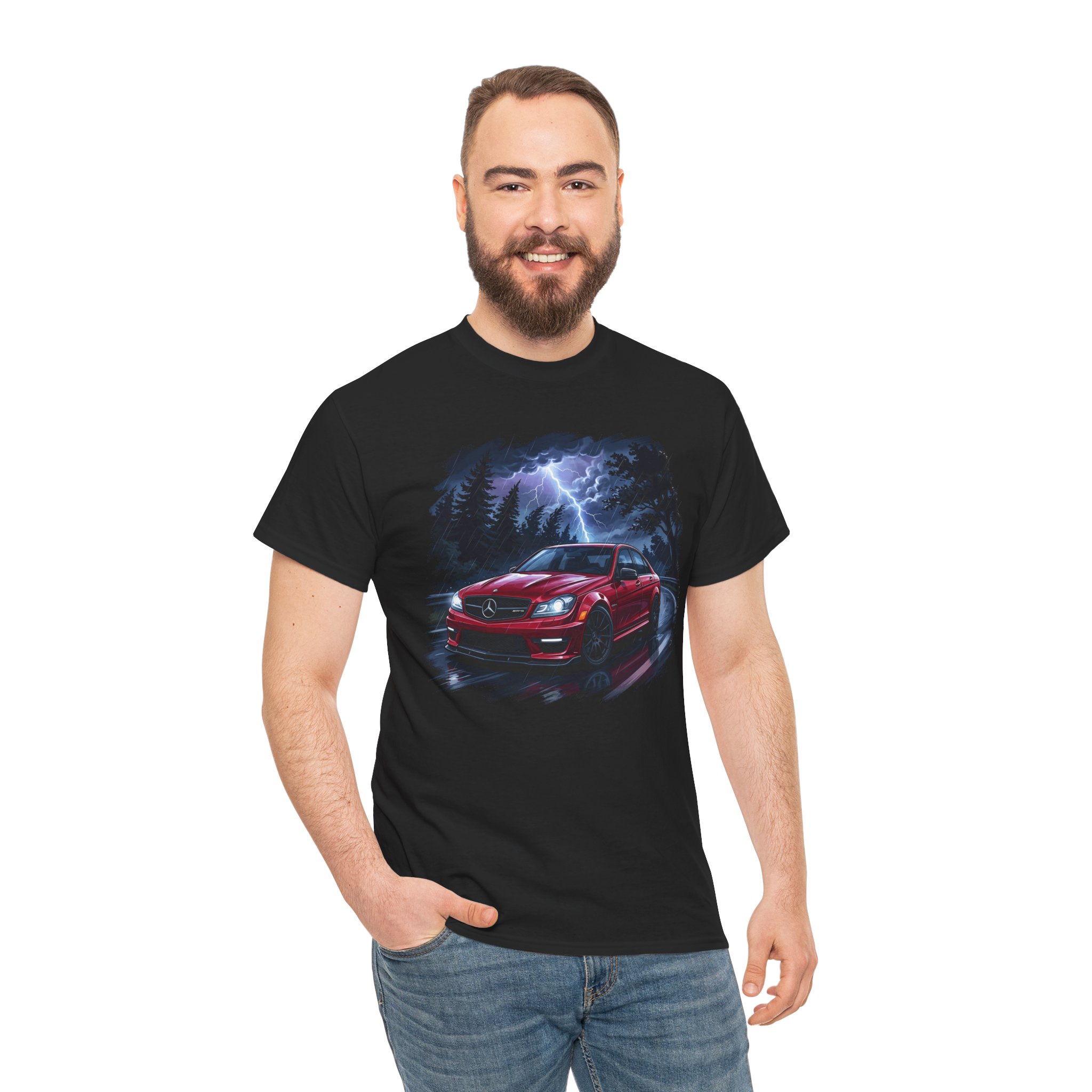 W204 t-shirt - black worn front