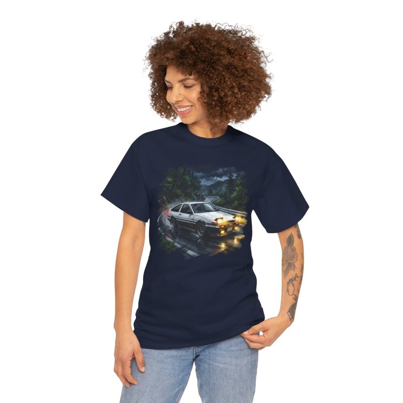 AE86 shirt - white worn side