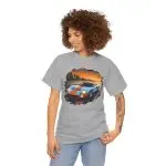 Ford GT40 American Muscle shirt - Gulf light blue orange stripes