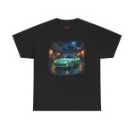 Lexus SC300 Z30 with temple gate and lanterns reflecting on wet cobblestone - JDM heritage graphic tee