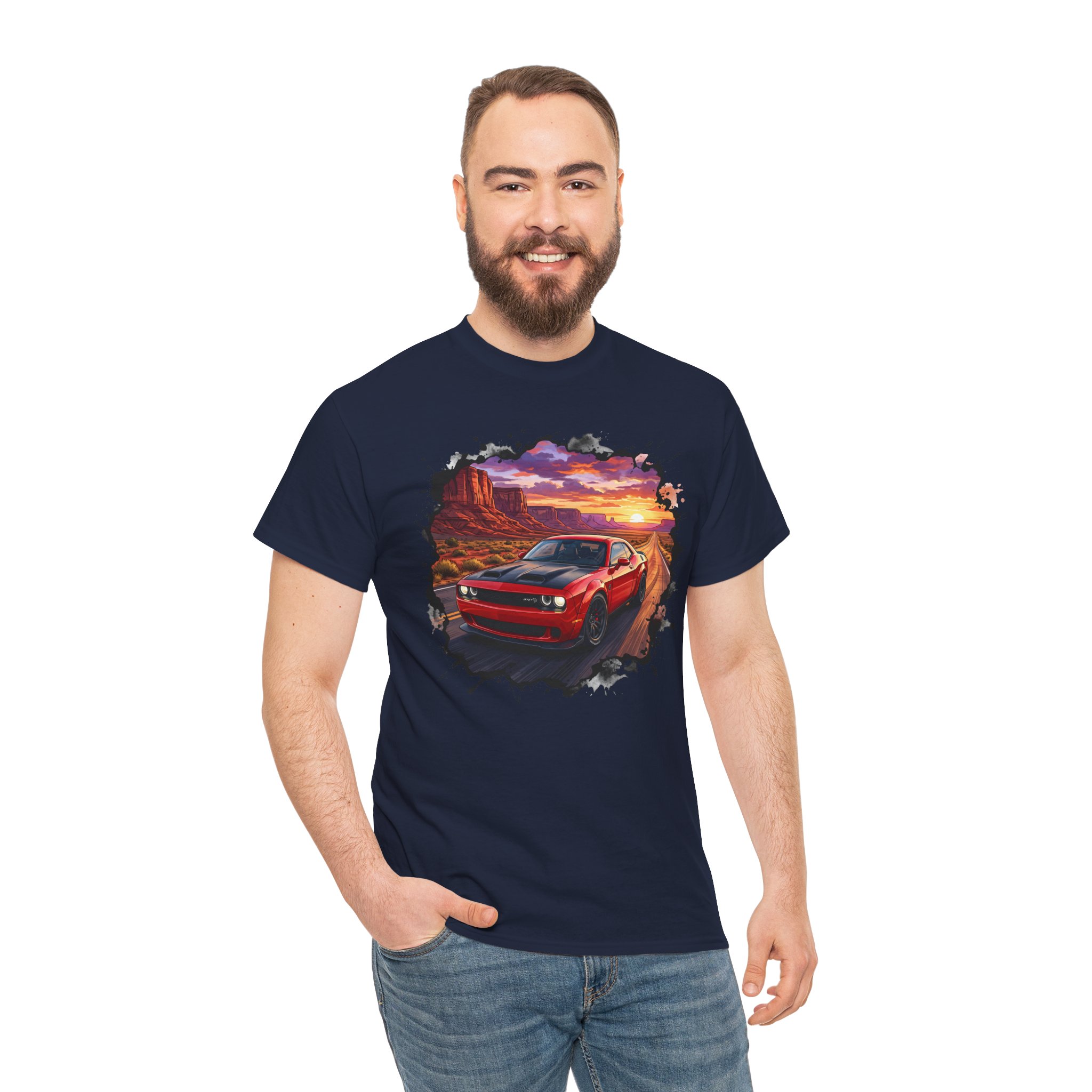 717hp American muscle shirt sport grey - product photo