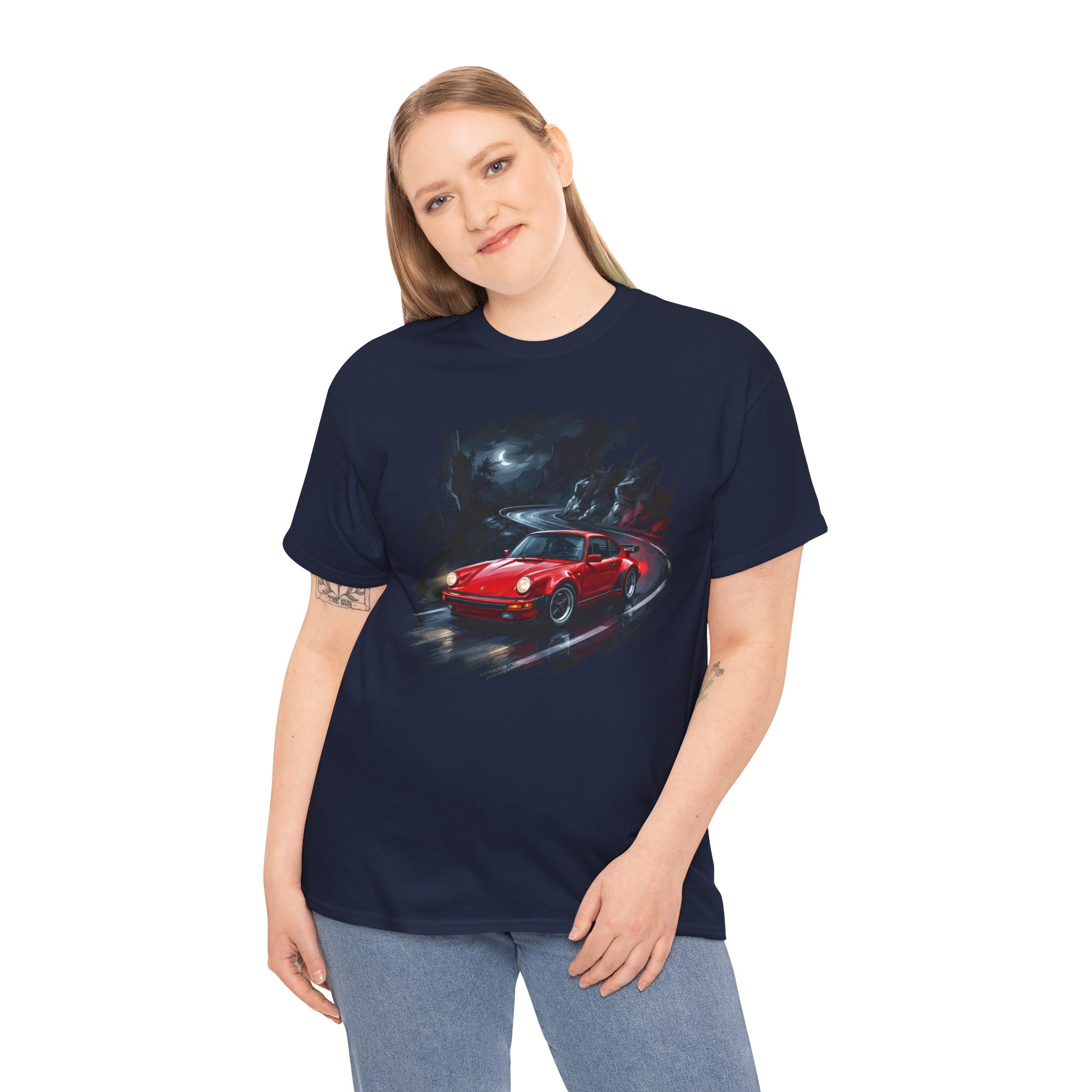 930 Turbo shirt - white worn side