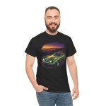 The Shark C3 American muscle t-shirt front view - heavyweight Gildan cotton