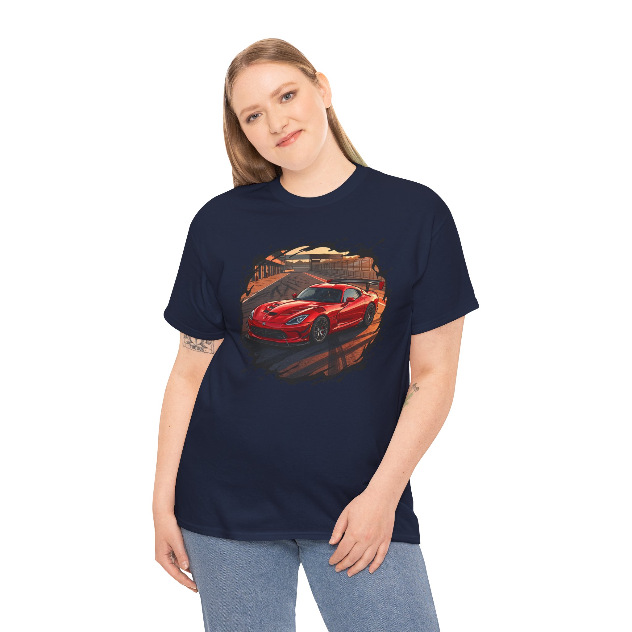 645hp V10 shirt - white worn side