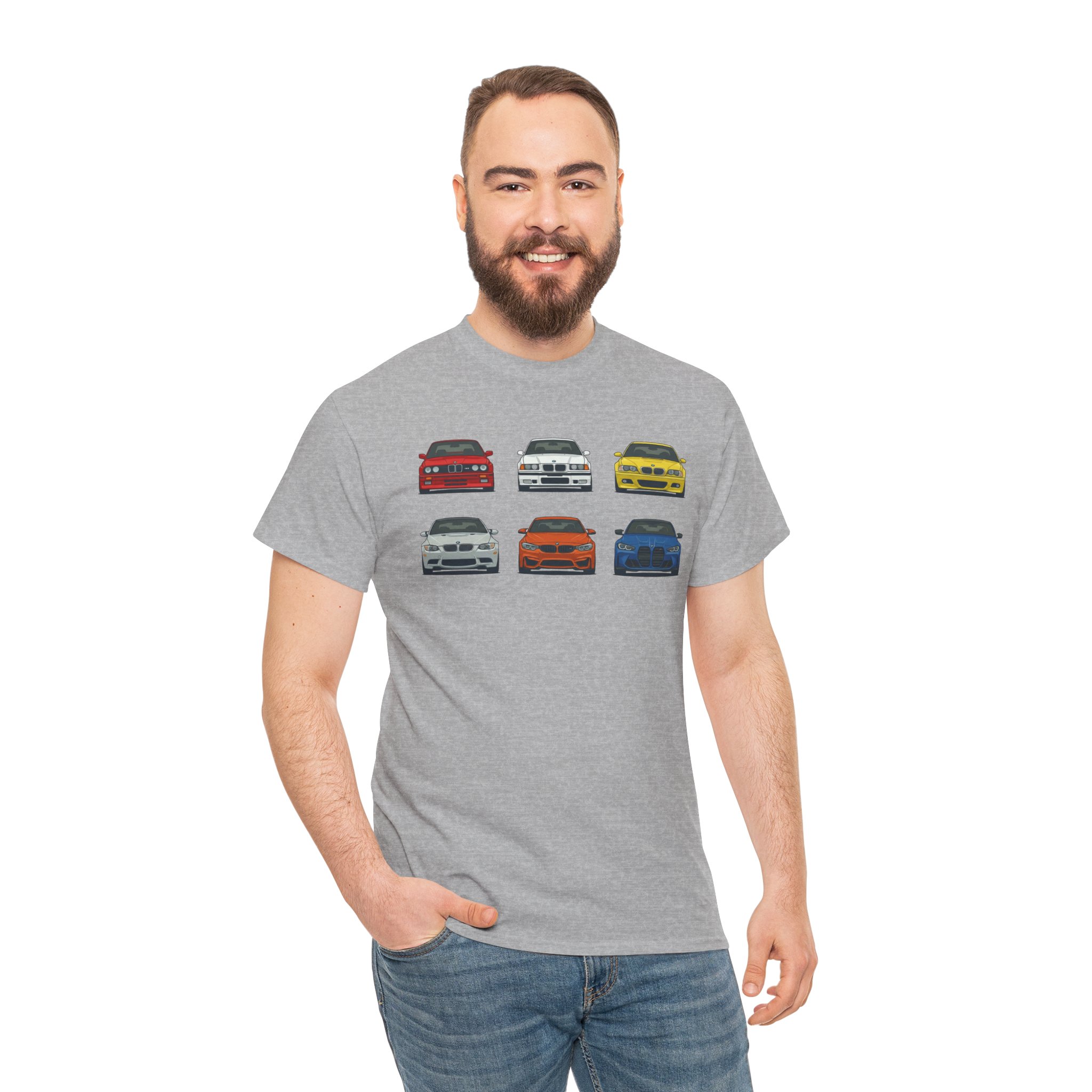 E30 G80 chassis evolution t-shirt - sport grey lifestyle photo