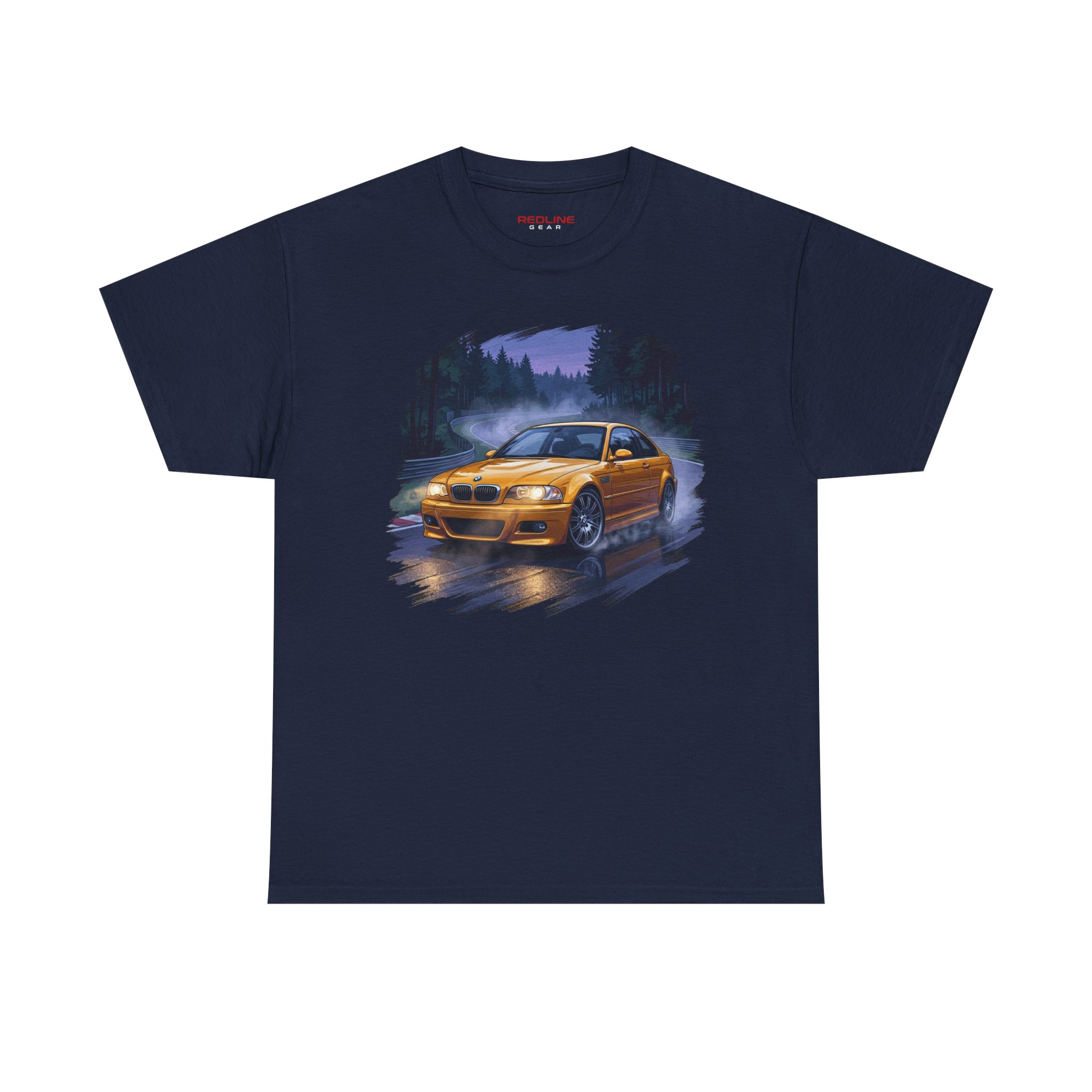E46 M3 t-shirt white - flat lay