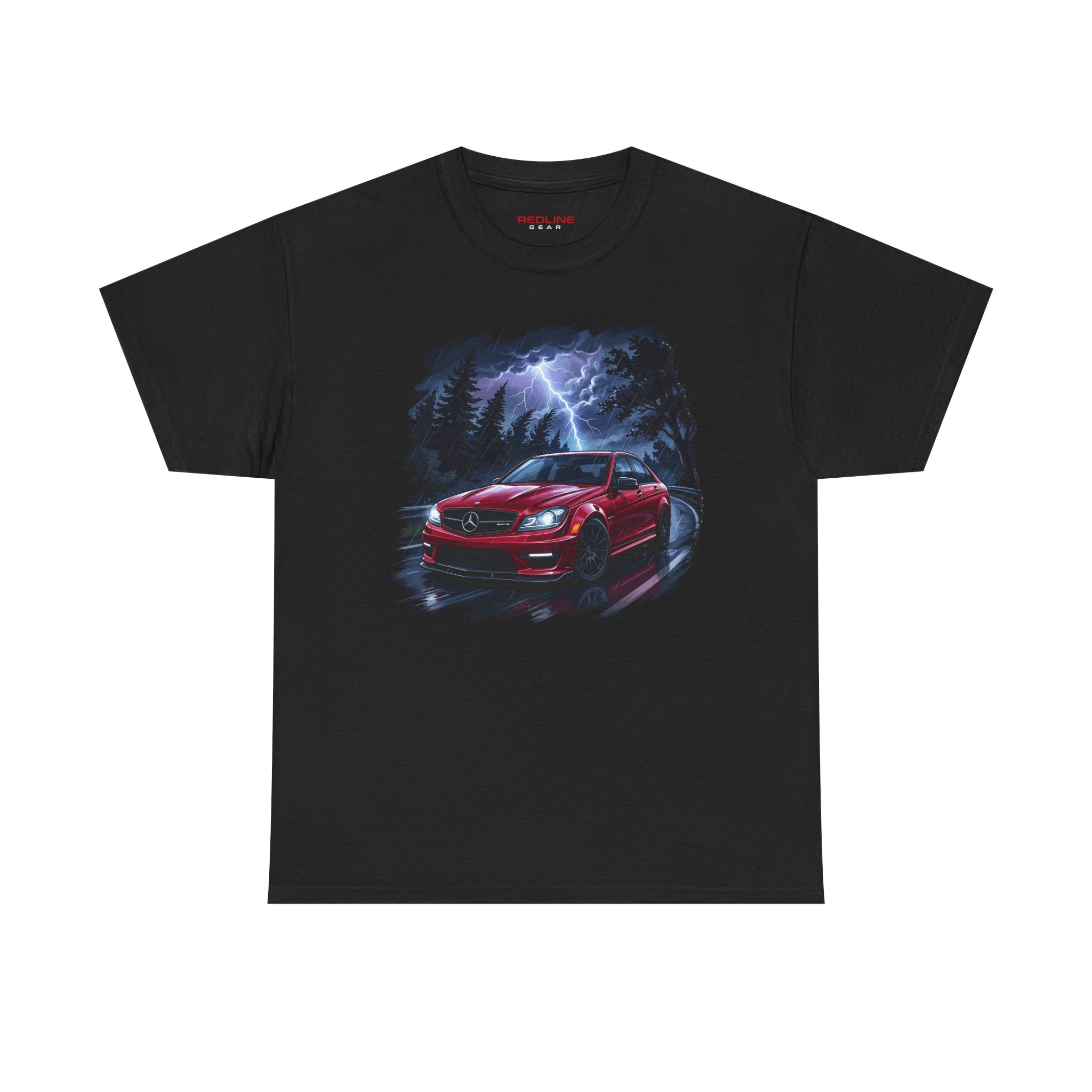 W204 t-shirt black - side angle